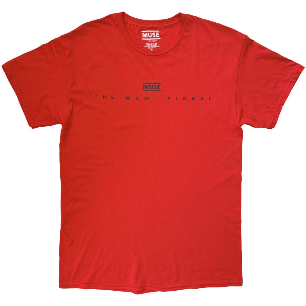 Muse - The Wow Signal Herren TShirt - Rot